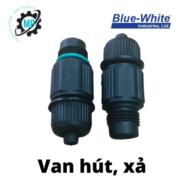 van 1 chiều hút xả bơm blue white